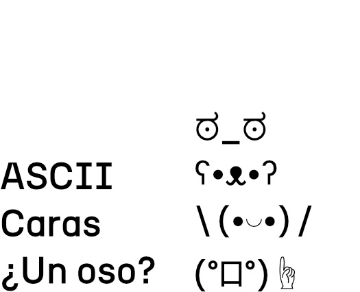 Ascii caras